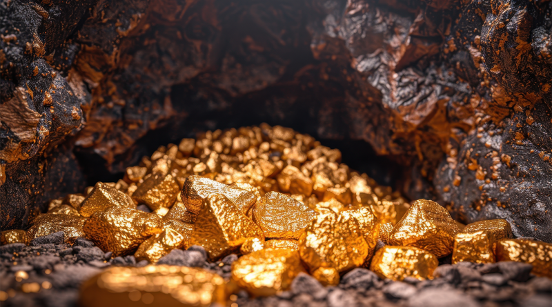 Piles of gold in mine to support Ethiopian gold mining article