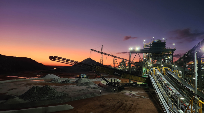 Pilbara Minerals’ Pilgangoora sustainable lithium operation featuring TOMRA Mining’s advanced ore-sorting technology.