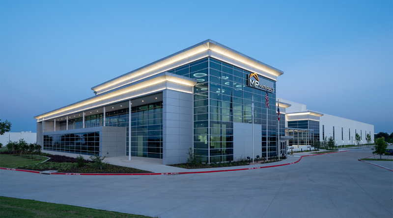 Outside of the rare earth magnets facility in Forth Worth, Texas