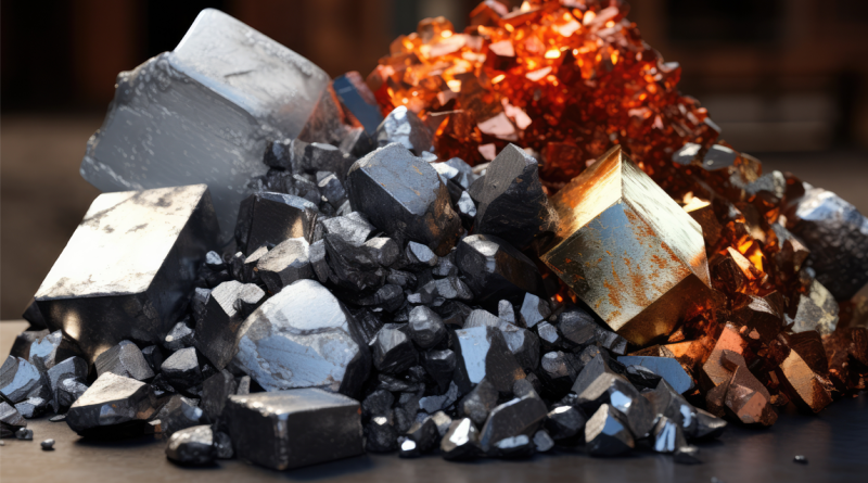 Piles Of Rare Earth Elements Mined And Refined